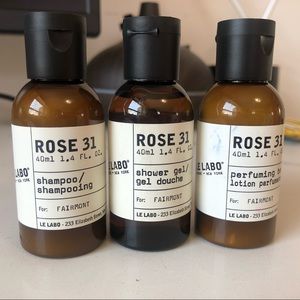 Le Labo travel size toiletries